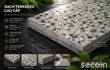 Gạch Terrazzo hai lớp